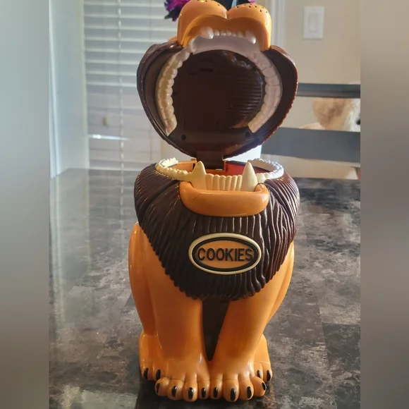 SOLDntage 1999 The Original Tiger Cookie Jar Roaring Talking Lion Working - Picture 9 of 10